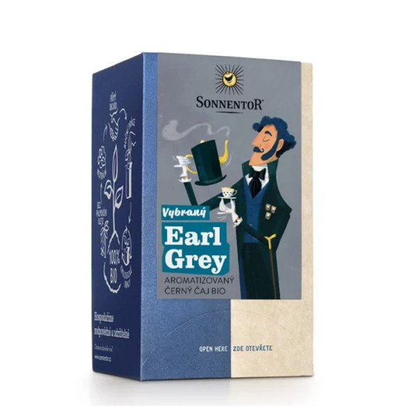 Čaj černý Earl grey bio, porcovaný, 27g