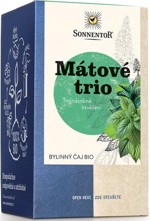 Čaj mátové trio bio 21,6g porc.