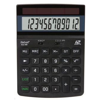 Kalkulačka Rebell ECO-450, černá