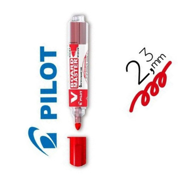 Popisovač Pilot V-Board Master, 2.3mm, červená.