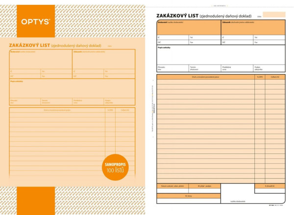 Zakázkový list/OP84