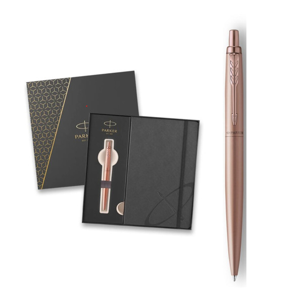 Parker dárková sada, Jotter XL pink gold, kuličkové pero + notes