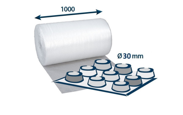 Folie LDPE bublinková, 100cm x 50m, P4, 1 role