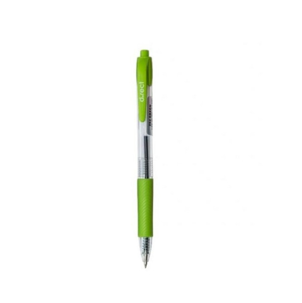 Pero kuličkové, plast, barva zelená.