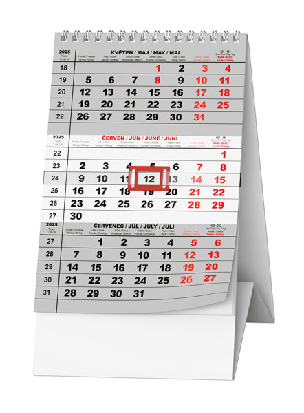 Stolní kalendář - BSA7 - tříměsíční mini