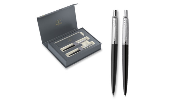 Parker sada Jotter Bond Street Black CT, kuličkové + mikrotužka