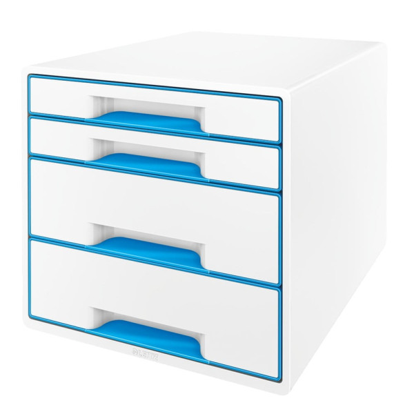 Zásuvkový box Leitz WOW Cube, světle modrá