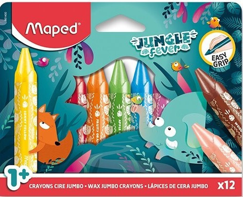 Voskovky 12ks maped jumbo jungle fever